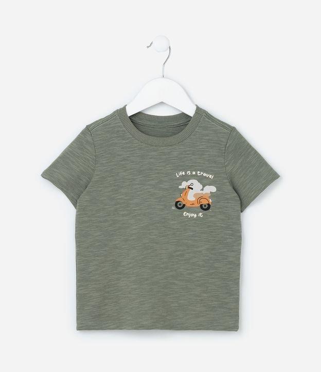 Camiseta Infantil com Estampa Motinho - Tam 1 a 6 Anos - 1