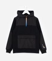 Casaco Infantil em Moletom com Zíper Contrastante - Tam 5 a 14 Anos - 1