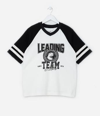 Camiseta Infantil Esportiva Estampa Capivara Team - Tam 5 a 14 Anos