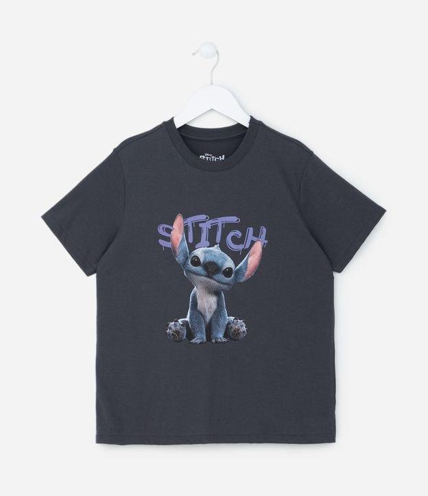 Camiseta Infantil com Estampa do Stitch - Tam 5 a 14 Anos - 1