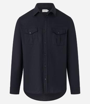 Camisa Comfort em Sarja Leve com 02 Bolsos