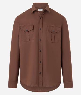Camisa Comfort em Sarja Leve com 02 Bolsos