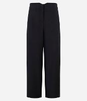 Calça Pantalona em Crepe com Recorte V - 1