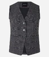 Colete Alongado em Alfaiataria com Botões Frontais - 1