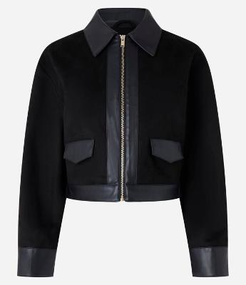 Jaqueta Western em Suede com Detalhes em PU