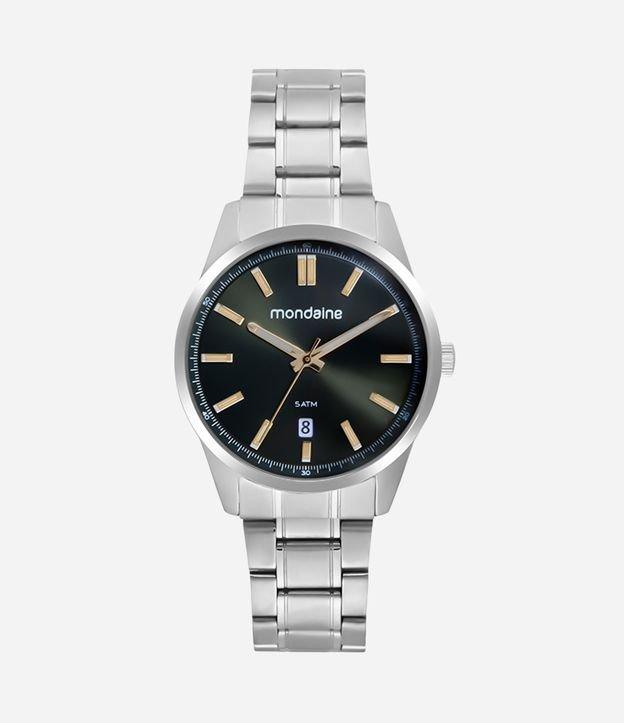 Relógio Analógico Cromado Masculino Mondaine - 1