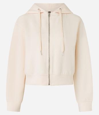 Casaco Slim em Moletom com Capuz e Forro Fleece