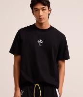 Camiseta Comfort em Algodão com Estampa Cruz Bordada - 1