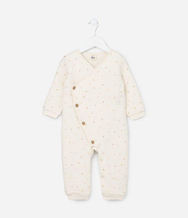 Macacão Infantil com Estampa Formas Geométricas - Tam RN a 18 meses - 1