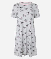 Camisola Curta em Viscose com Estampa Poá e Stitch - 1