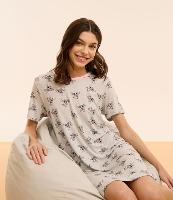 Camisola Curta em Viscose com Estampa Poá e Stitch - 2