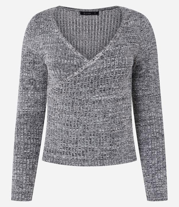 Blusa em Viscose com Decote V Transpassado - 1