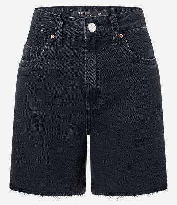 Bermuda Jeans com Barra Desfiada