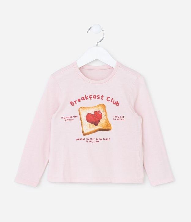 Blusa Infantil em Algodão Estampa Torradinha - Tam 1 a 6 anos - 1
