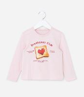 Blusa Infantil em Algodão Estampa Torradinha - Tam 1 a 6 anos - 1