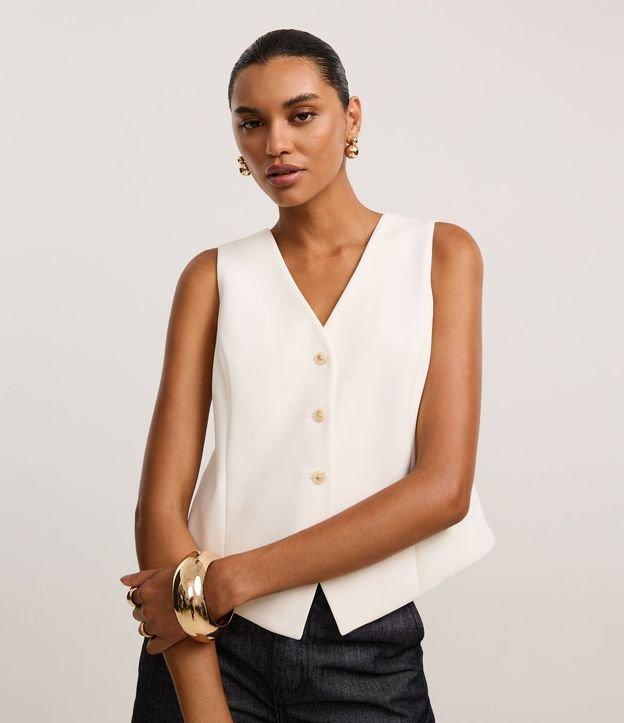 Colete Alfaiatado com Abotoamento Frontal - 2