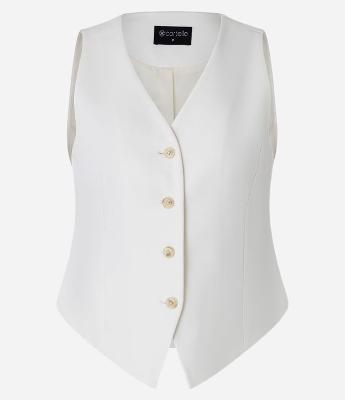 Colete Alfaiatado com Abotoamento Frontal