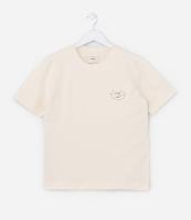 Camiseta Infantil com Textura Atoalhada e Estampa no Peito - Tam 5 a 14 Anos - 1