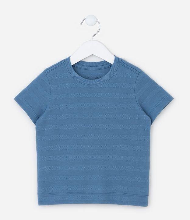 Camiseta Infantil Texturizada em Algodão - Tam 1 a 5 anos - 1