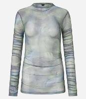 Blusa em Tule com Franzidos Laterais - 1