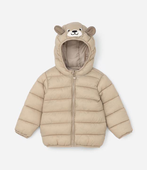 Jaqueta Infantil com Capuz Interativo de Ursinho - Tam 1 a 5 Anos - 1