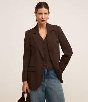 Blazer Regular em Alfaiataria com Botões e Bolsos Frontais - 1