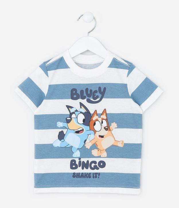 Camiseta Infantil com Estampa Bluey e Bingo - Tam 2 a 6 Anos - 1