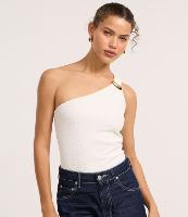 Blusa Ombro Só Texturizada com Detalhe Metalizado - 2