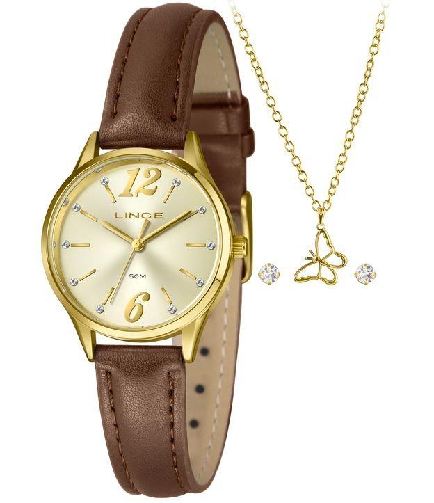 Kit Relógio Analógico Feminino Lince - 1