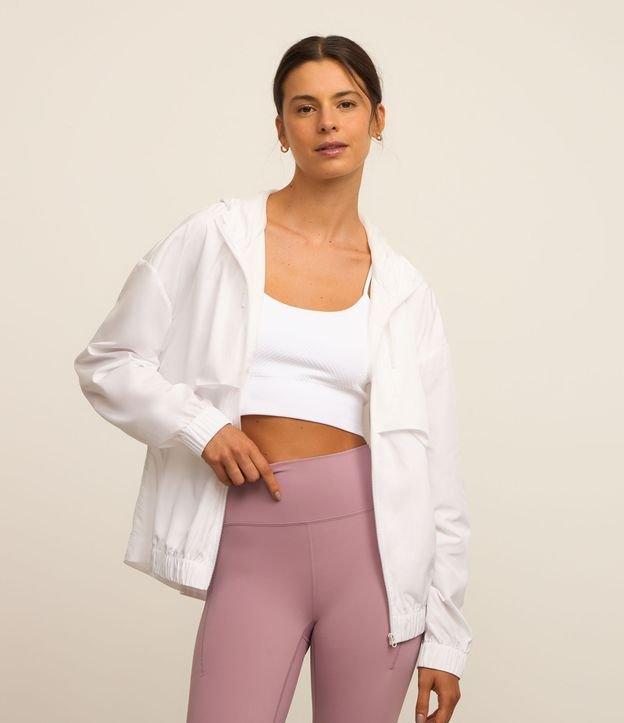 Jaqueta Corta Vento Alongada com Saquinho para Guardar - 1