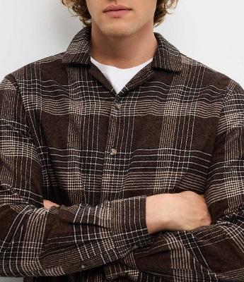 Camisa Regular em Flanela com Estampa Xadrez