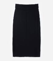 Saia Midi em Ribana com Fenda Lateral Curve & Plus Size - 1