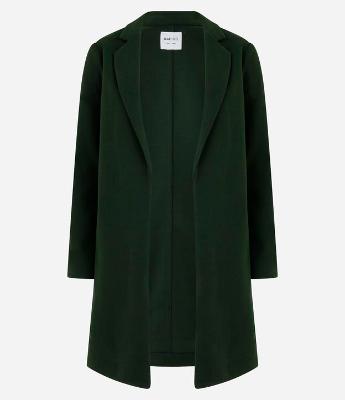 Casaco Longo em Polivelour sem Abotoamento