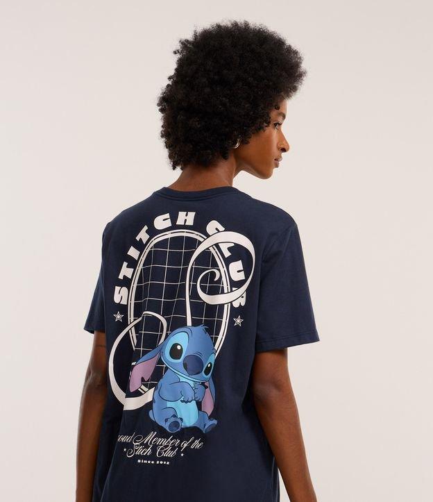 Camiseta em Algodão com Estampa Frente e Costas do Stitch - 3