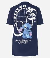 Camiseta em Algodão com Estampa Frente e Costas do Stitch - 1