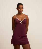 Camisola Curta em Microfibra com Recorte Gota e Detalhes Contrastantes - 2