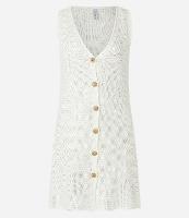 Colete Relaxed Alongado em Tricô com Botões - 1