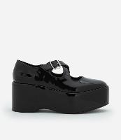 Sapato Mocassim Envernizado com Salto Plataforma - 1