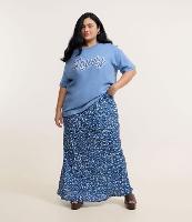 Saia Midi com Amarração no Cós Floral Curve & Plus Size - 2