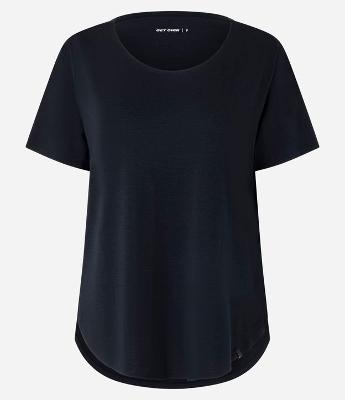 Camiseta Oversized Esportiva em Microfibra com Barra Arredondada