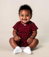 Body Infantil em Algodão com Estampa Corações - Tam 0 a 18 meses - 2