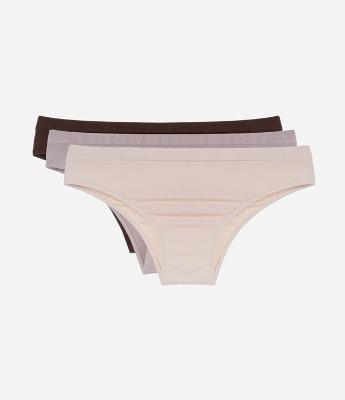 Kit 03 Calcinhas Biquíni em Poliamida Seamless Trifil