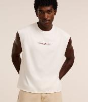 Regata Boxy em Algodão com Estampa Lettering - 1