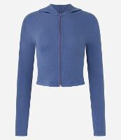 Casaco em Ribana com Capuz e Zíper - 1