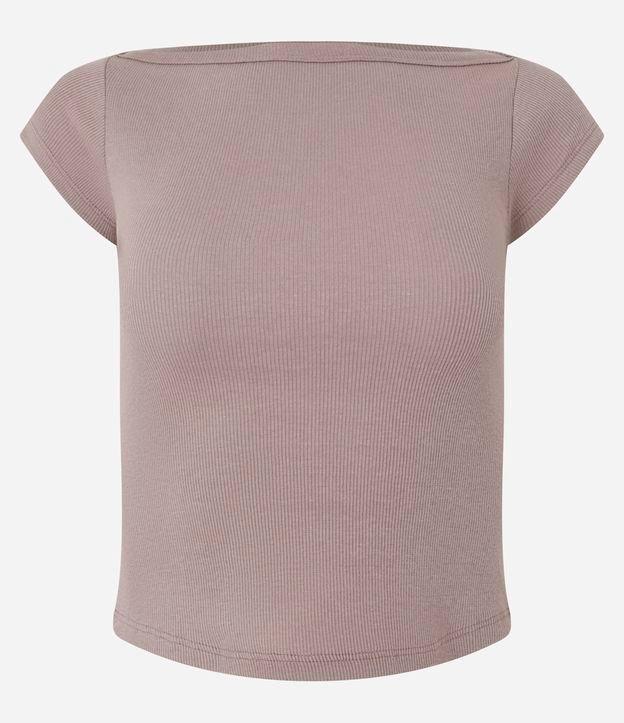 Blusa em Ribana com Gola Canoa - 1