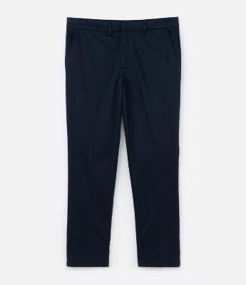 Calça Slim em Alfaiataria com Efeito Acetinado