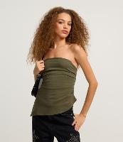 Blusa em Bengaline com Franzido e Barra Assimétrica - 2