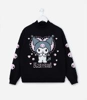 Casaco Infantil em Moletom com Estampa da Kuromi - Tam 5 a 14 Anos - 1