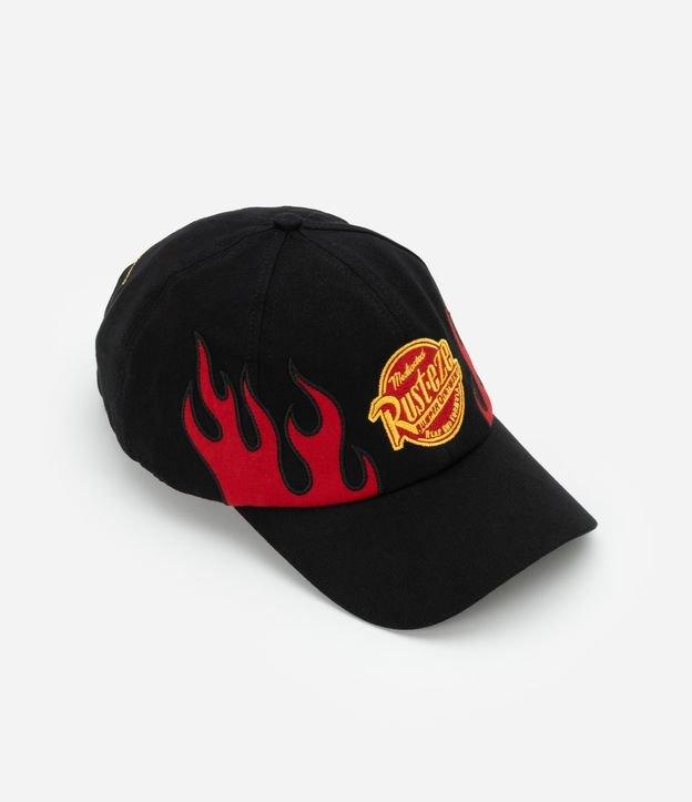 Boné em Sarja com Bordado Lettering Lightning McQueen - 1