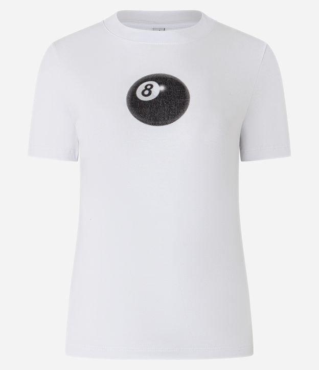 Blusa New T-shirt em Algodão com Estampa Bola de Sinuca - 1